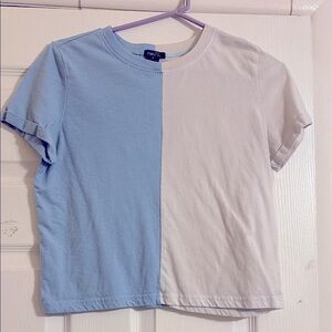 Women’s Blue and White T-Shirt